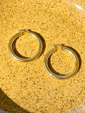 Large Tube Hoop Earrings