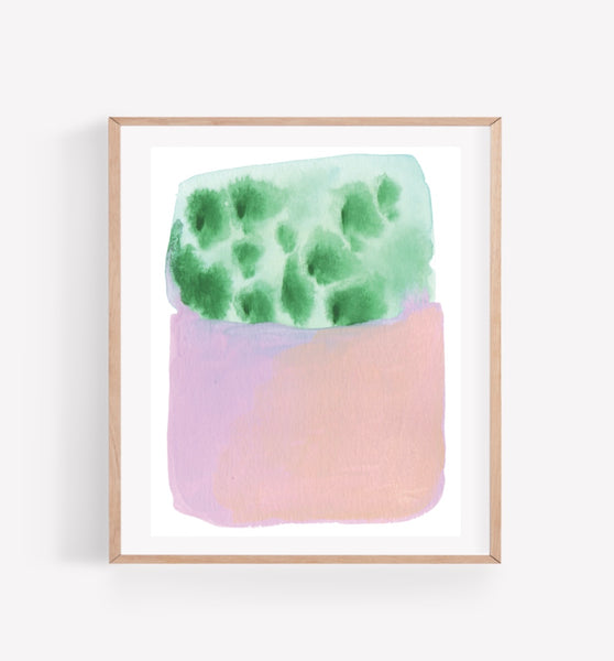 Persika Design Co. - “Lilac and Green Spotted Abstract” Print - 8” x 10” (STORE PICK UP ONLY)