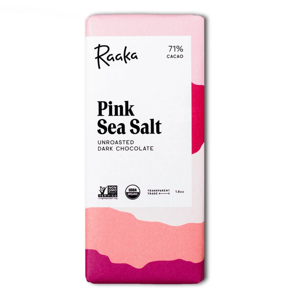 Raaka - Pink Sea Salt Chocolate Bar