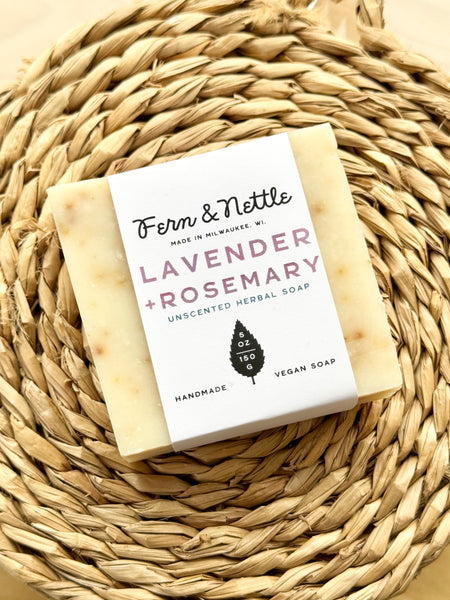 Fern and Nettle - Vegan Soap - Lavender + Rosemary