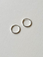Tiny Endless Huggie Hoop Earrings - Sterling Silver