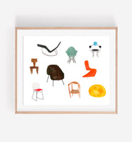 Persika Design Co. - “Chair Design” Print - 11” x 14” (STORE PICK UP ONLY)