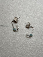 Lisa Slodki - Mini Crystal Earrings - Sterling Silver