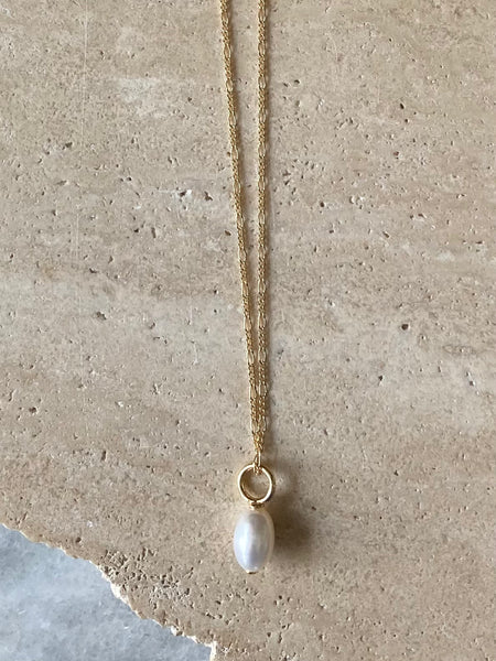 Pearl Drop Pendant Necklace