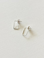 Lisa Slodki - Mini Rectangle Earrings - Sterling Silver