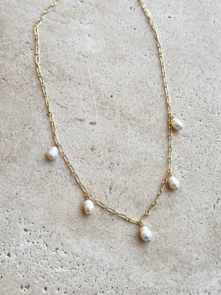 Five Pearl Necklace