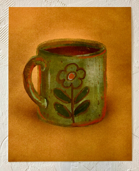 Desirée Mae Studio - 8” x 10” Print - Flower Coffee Mug (STORE PICK UP ONLY)