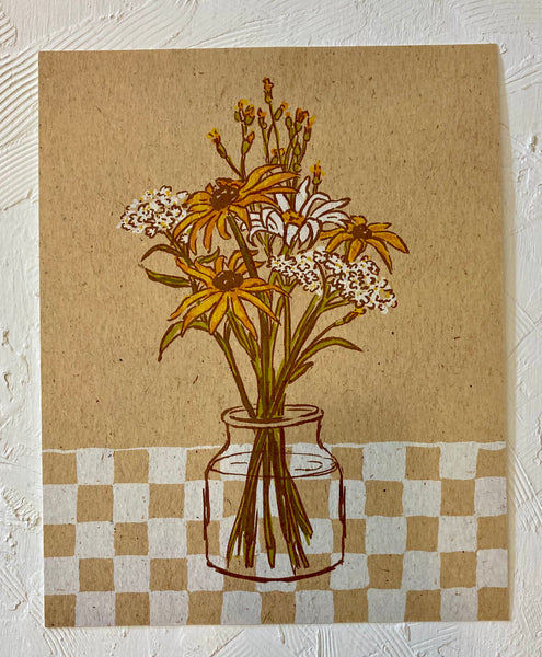 Desirée Mae Studio - 8” x 10” Print - Vase Of Wildflowers (STORE PICK UP ONLY)