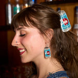 Peach Beast - Beer Can Earrings