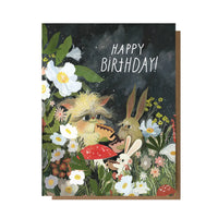 “Happy Birthday” Garden of Creatures Greeting Card