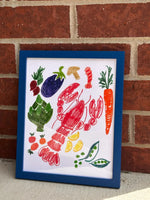 Studio Zambrowicz - 8x10 Lobster and Produce Print