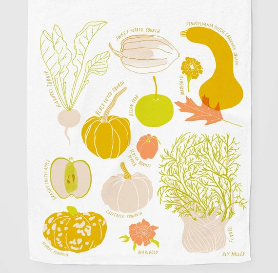 Aly Miller Designs - Fall Harvest Tea Towel