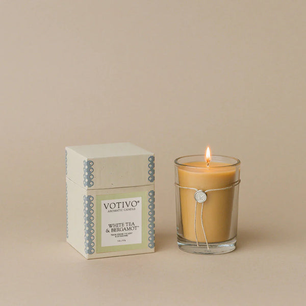 Votivo - 6.8 oz Candle - White Tea & Bergamot