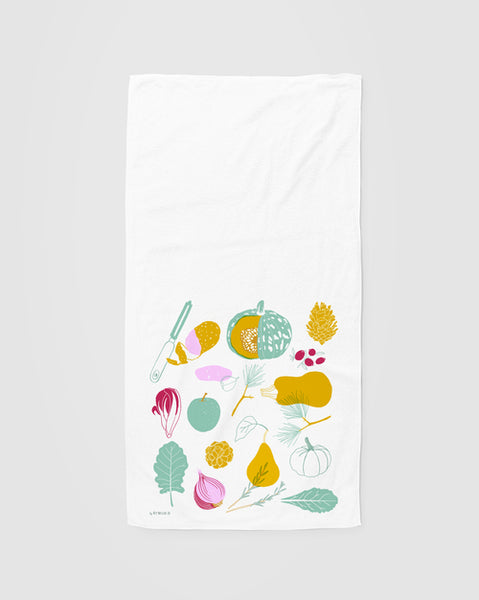 Aly Miller Designs - Winter Harvest Tea Towel
