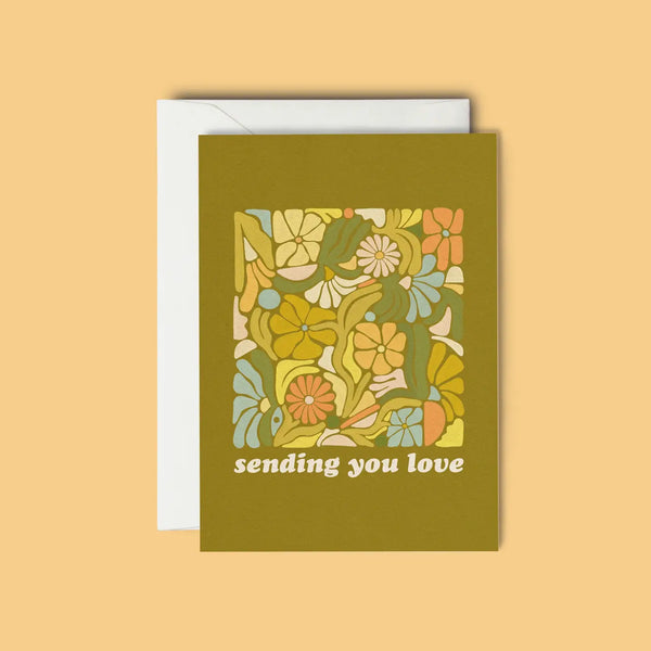 “Sending You Love” Greeting Card