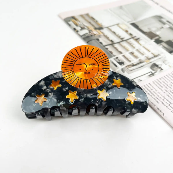 Sun + Moon Hair Clip