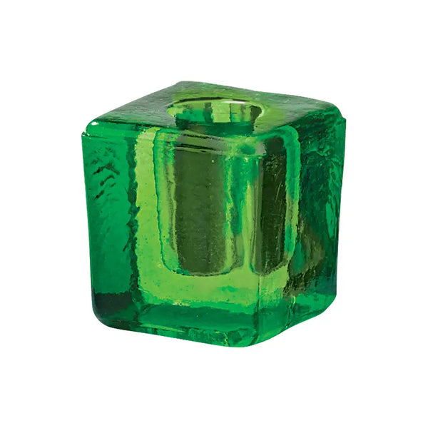 Green Glass Incense Cone Burner