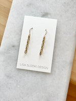Lisa Slodki - Chain Earrings - Gold Fill + Crystal Quartz
