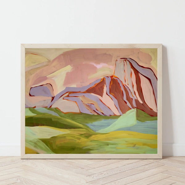 El Baker - “Peachy Big Bend National Park” Print - 11" x - 14" (STORE PICK UP ONLY)