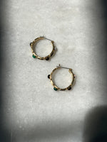 MADE IN Jewelry - Four Stone Hoop Earrings