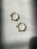 MADE IN Jewelry - Four Stone Hoop Earrings