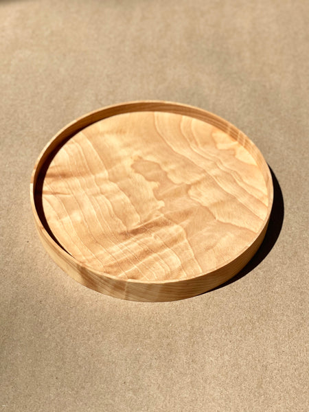 Camino Woodshop - Carved Wood Tray - Curly Hickory