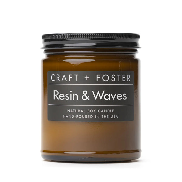 Craft + Foster - Resin & Waves Candle