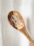 Olive Wood Utensil - Slotted Spoon