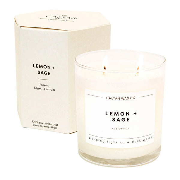 Calyan Wax Co. Candle - Lemon + Sage