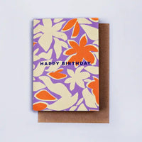 "Happy Birthday" Tropical Greeting Card