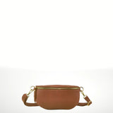 Leather Crossbody Bag - Dark Brown