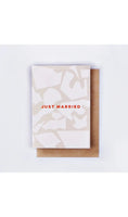 "Just Married" Abstract Print Greeting Card