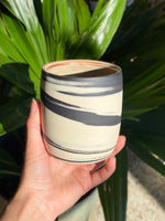 Aaron Zeleske Ceramics - Black + White Marbled Tumbler