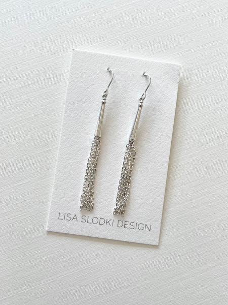 Lisa Slodki - Tassel W/ Cone Earring - Sterling Silver