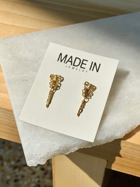 MADE IN Jewelry - Cajas Stud Earrings