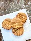 Olive Wood - Set of 4 Coasters
