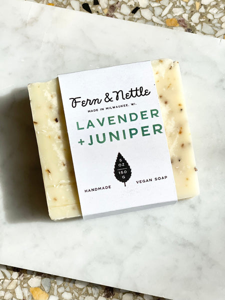 Fern and Nettle - Vegan Soap - Lavender + Juniper
